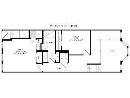 Creedmore Townhouse Floor Plan Second Floor